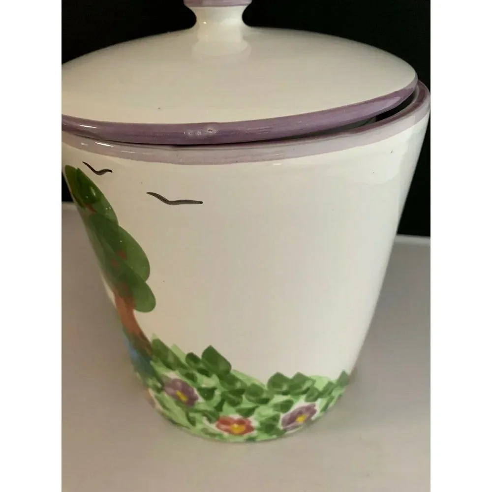 WILLIAMS SONOMA LIDDED CANISTER MADE IN PORTUGAL